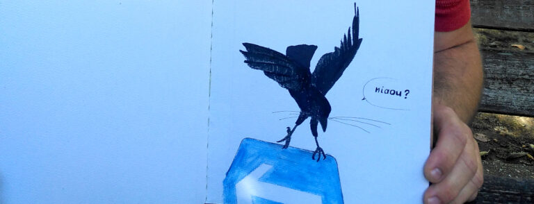 ꧅ – Corbeau feutré